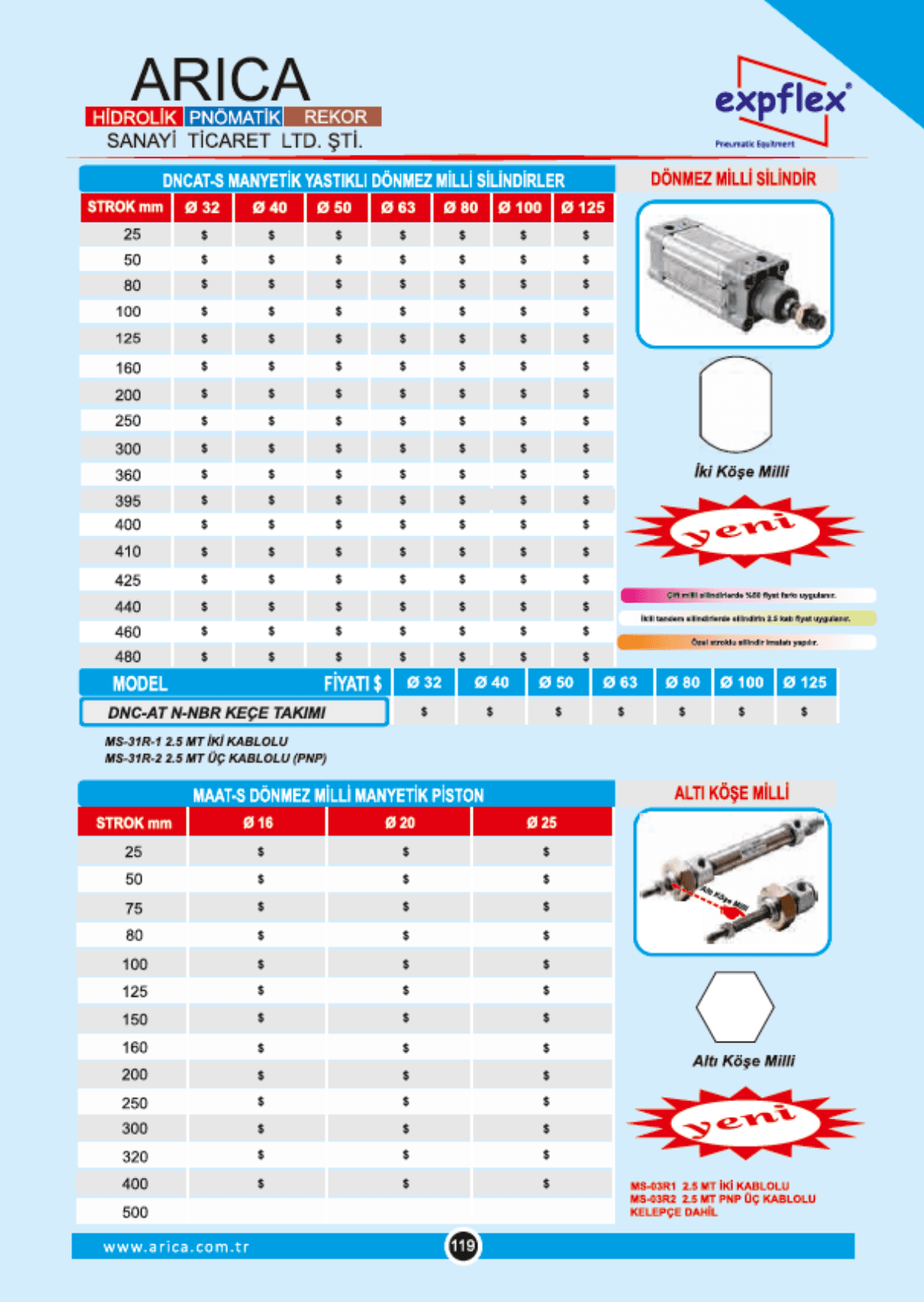PNOMATIK SILINDIRLER Sayfa 1